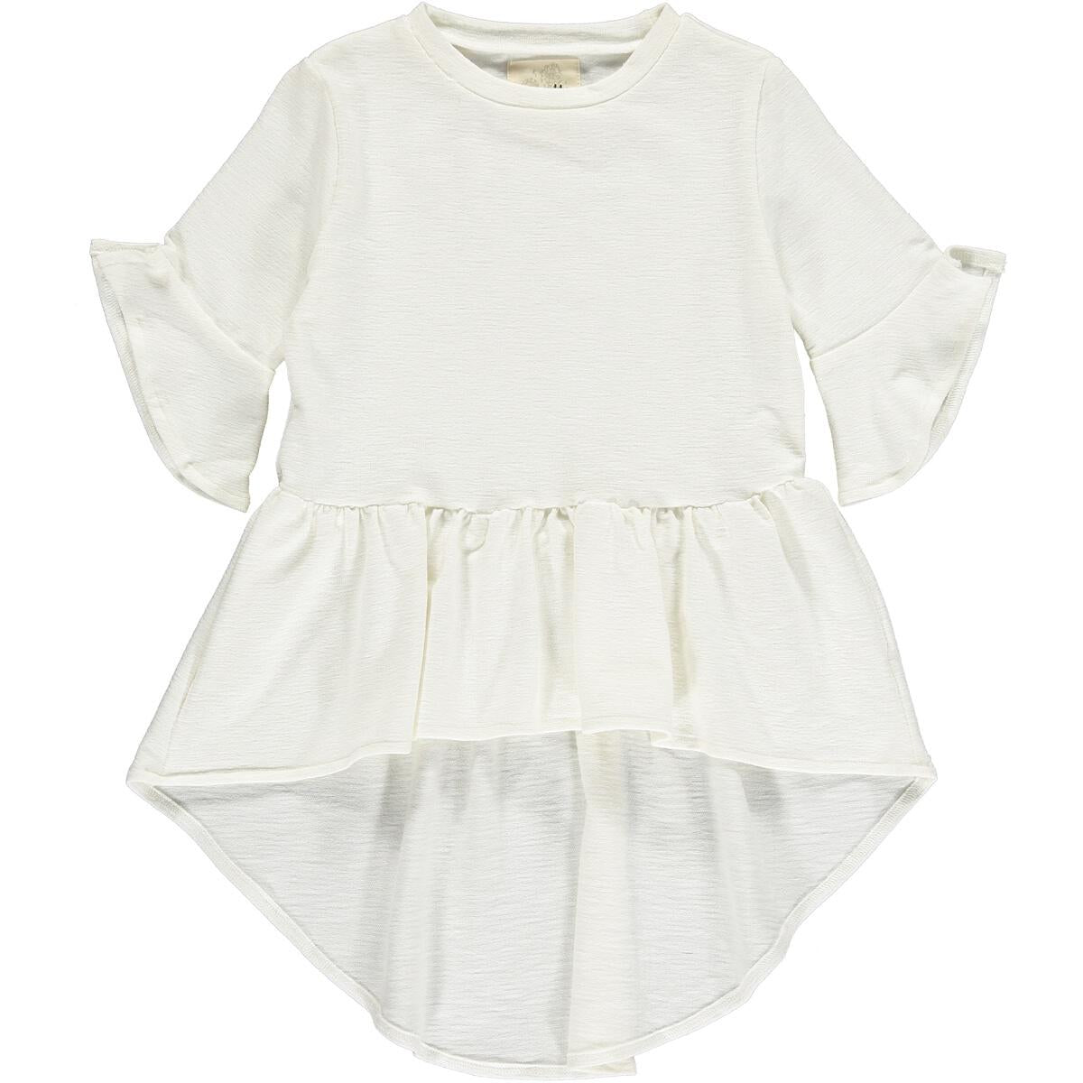 DAWN HIGH-LOW SHIRT - IVORY