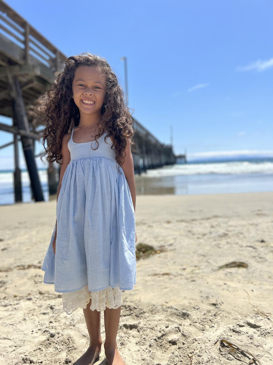 MARIN REVERSIBLE DRESS - BLUE