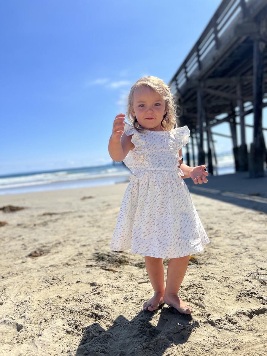 MARIA DRESS - NATURAL FISH