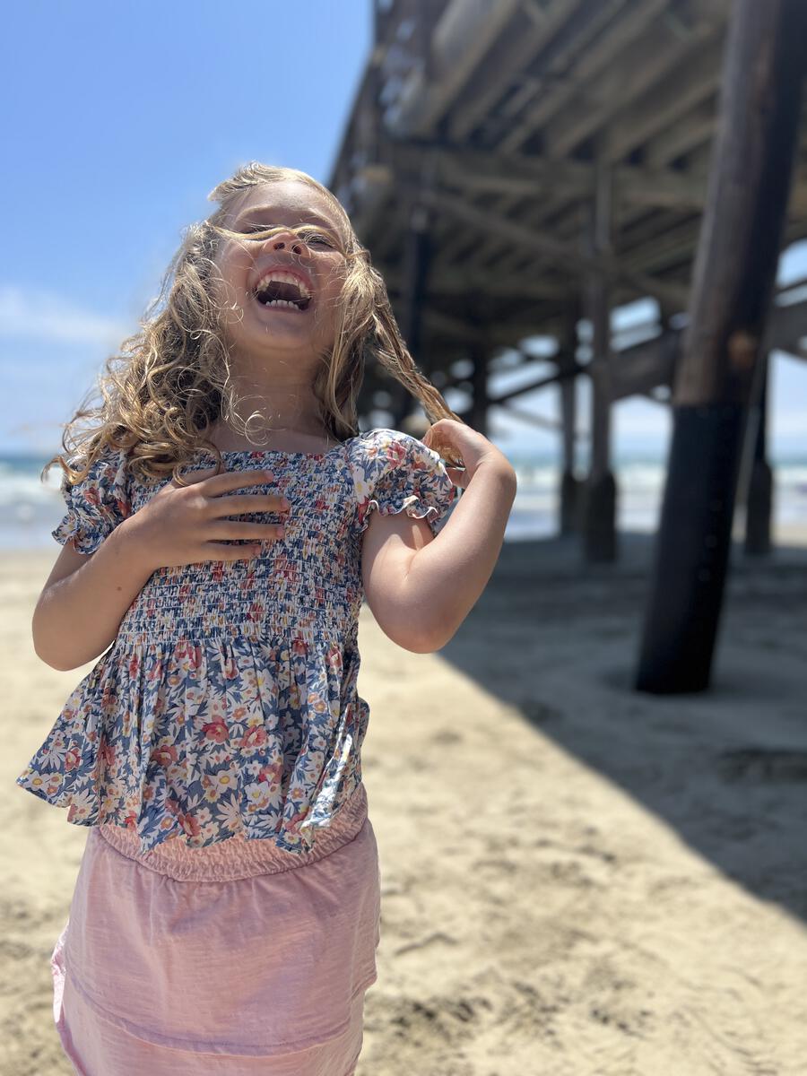 ELEANOR BLOUSE - BLUE FLORAL