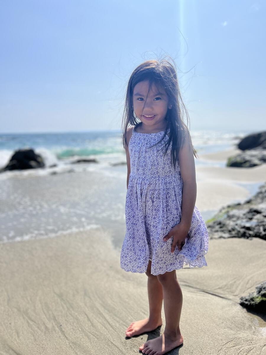 STELLA DRESS - LAVENDER DITSY FLORAL