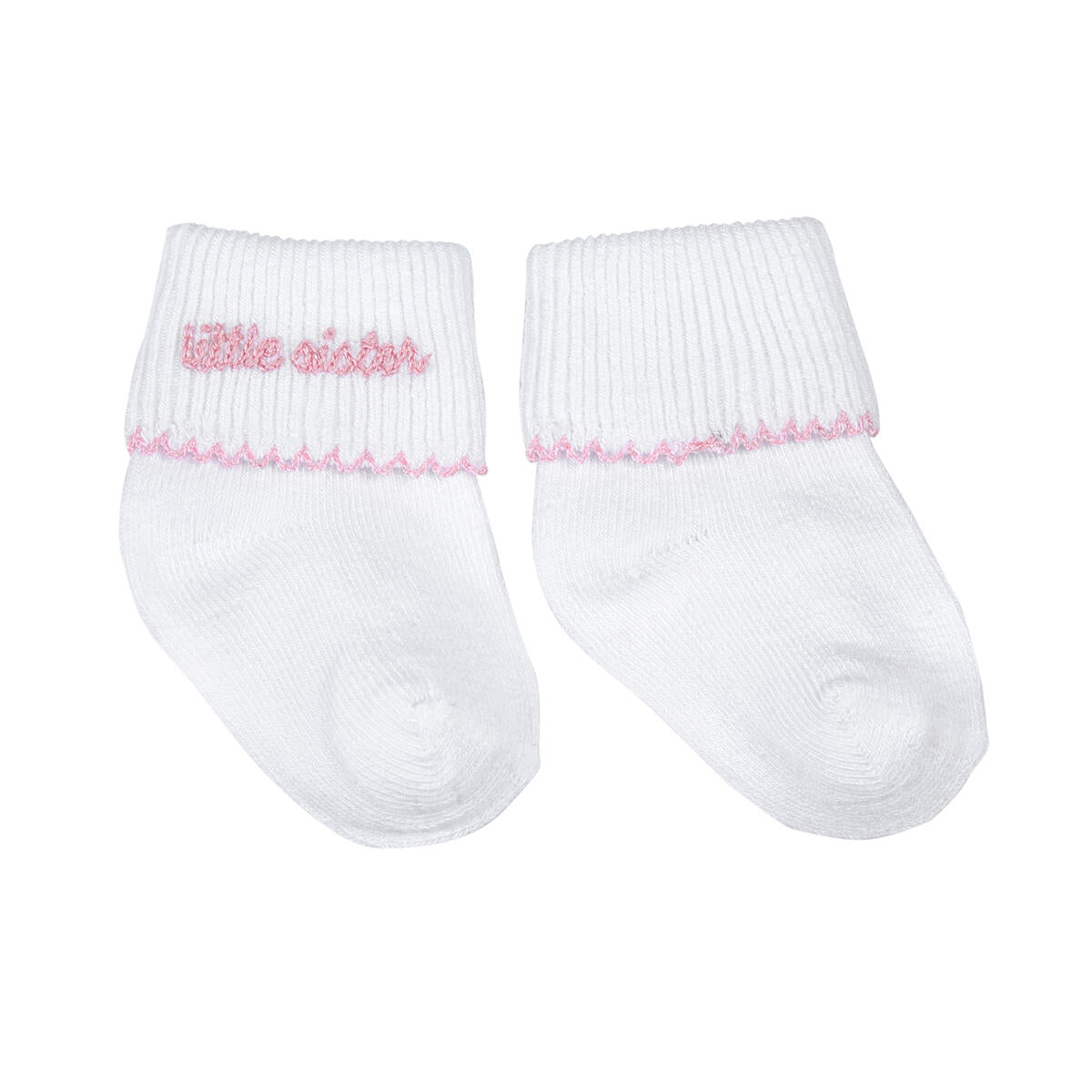 LITTLE SISTER EMBROIDERED SOCKS