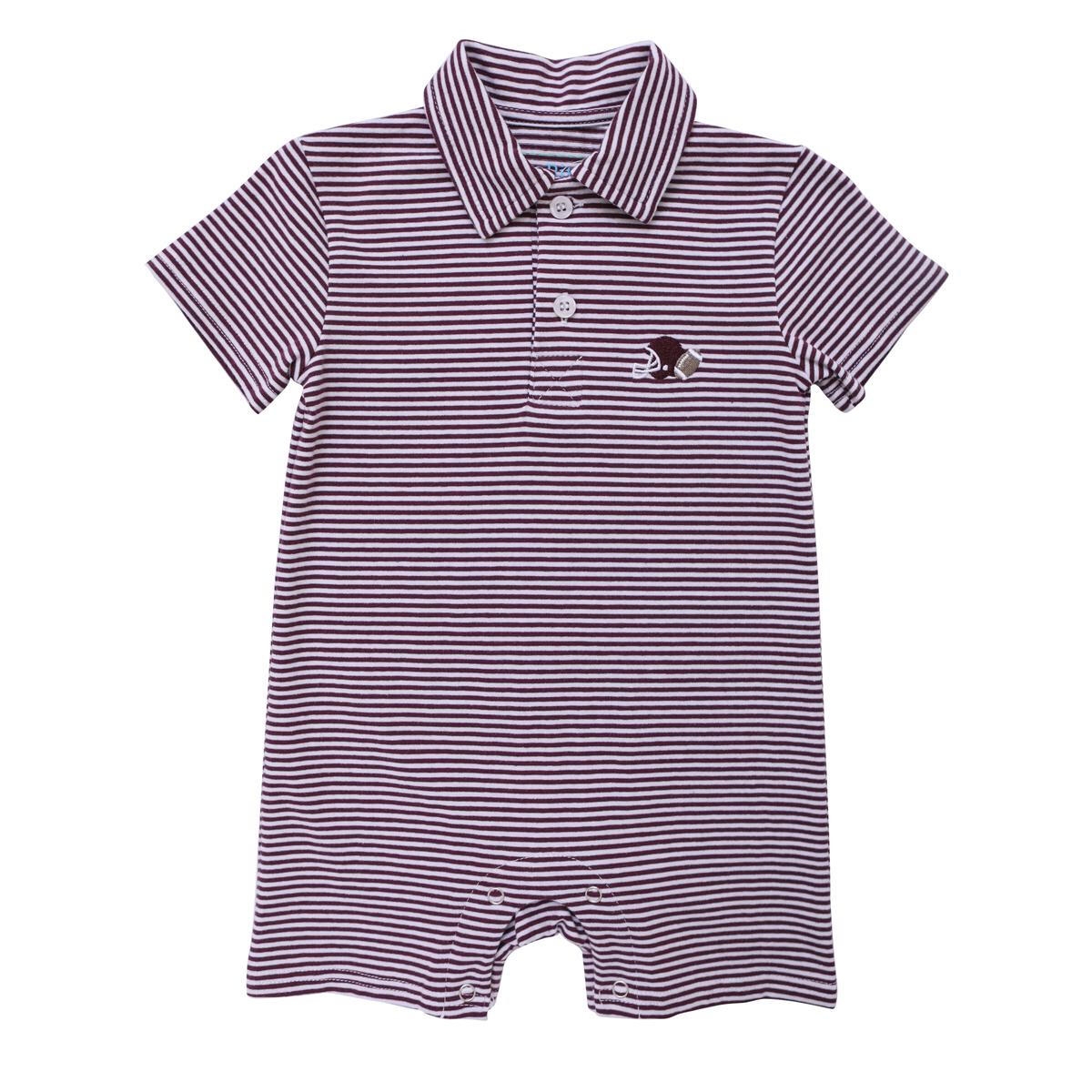 GAME DAY ROMPER - MAROON
