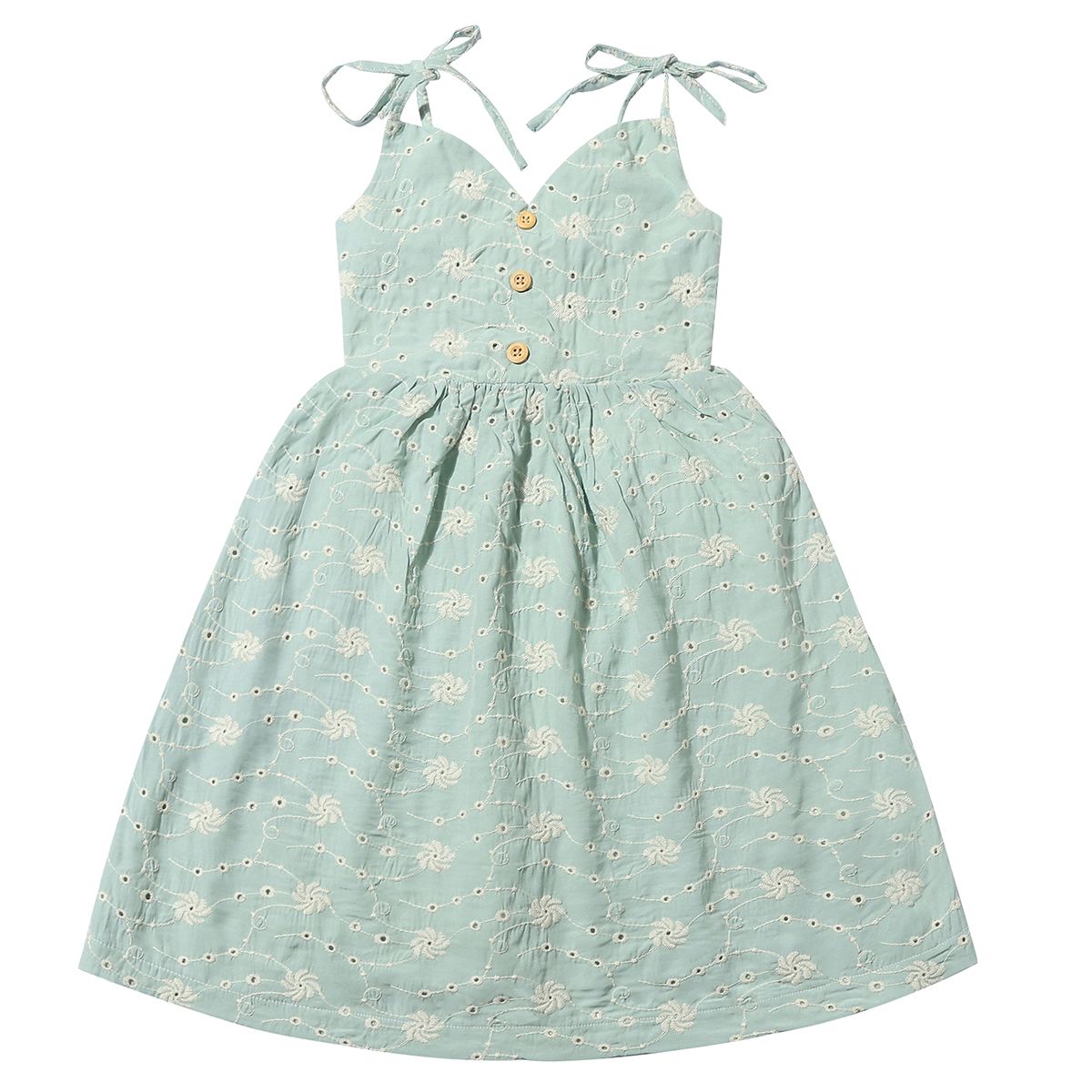 PENNY DRESS - BLUE DANDELION EYELET