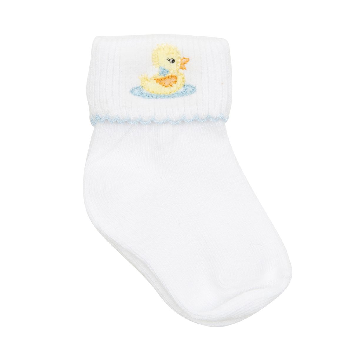DARLING DUCKINGS LIGHT BLUE SOCKS