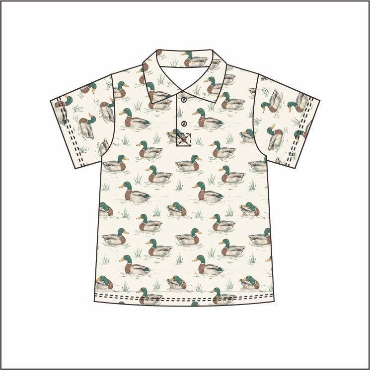 PIER POLO IN FIELD GREEN HEAD S/S