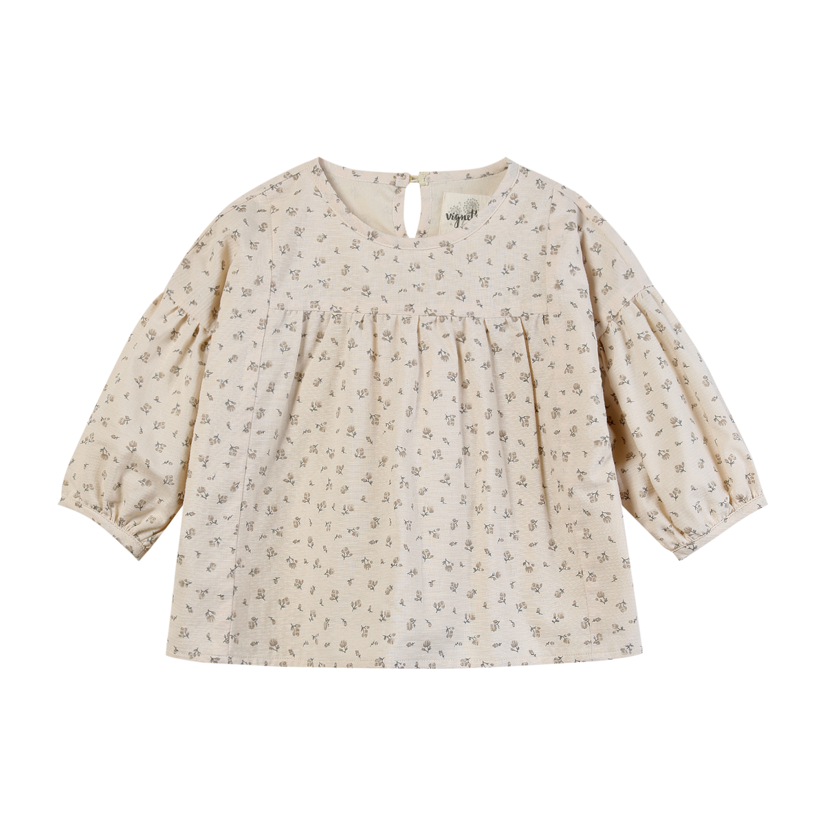 BLAKE BLOUSE - OATMEAL ROSEBUD