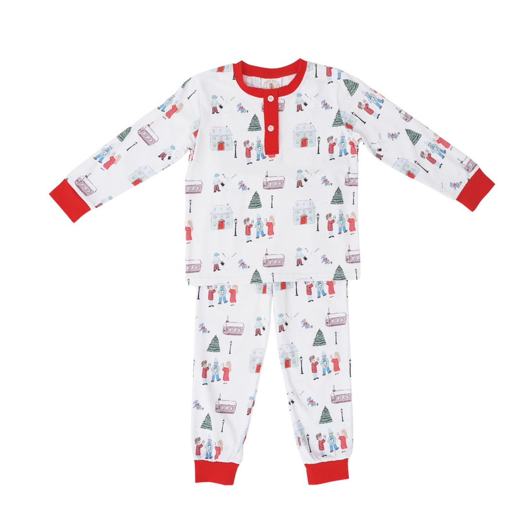 LOUIS LOUNGE SET - CHRISTMAS VILLAGE TOILE