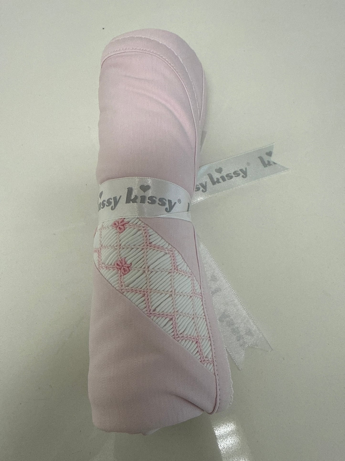 SUMER BOWS SMOCKED BLANKET - PINK