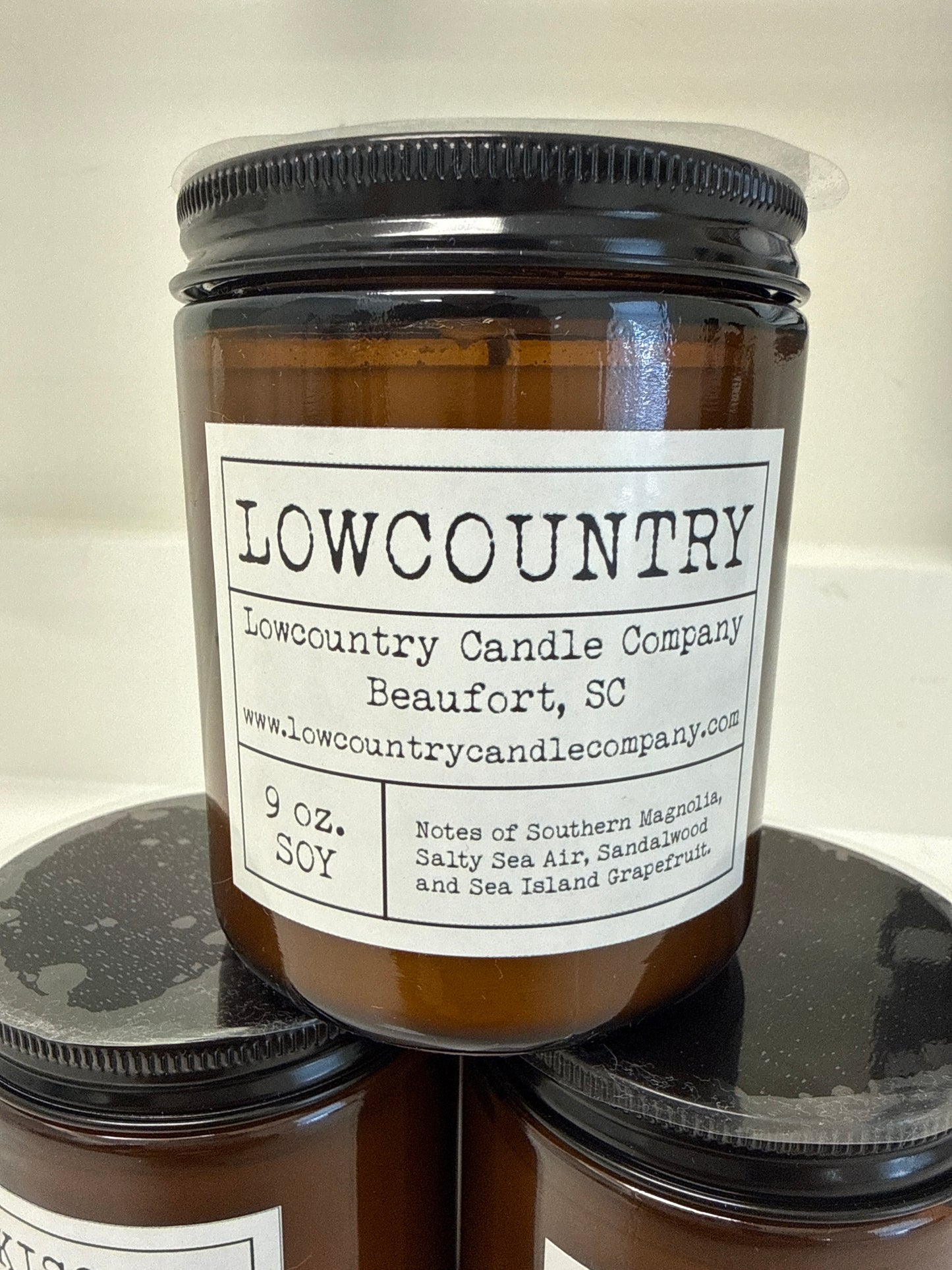 AMBER JAR CANDLE 9OZ - LOWCOUNTRY