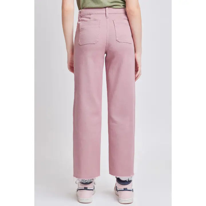 GIRLS MILLIE PATCH POCKET JEAN - MAUVE