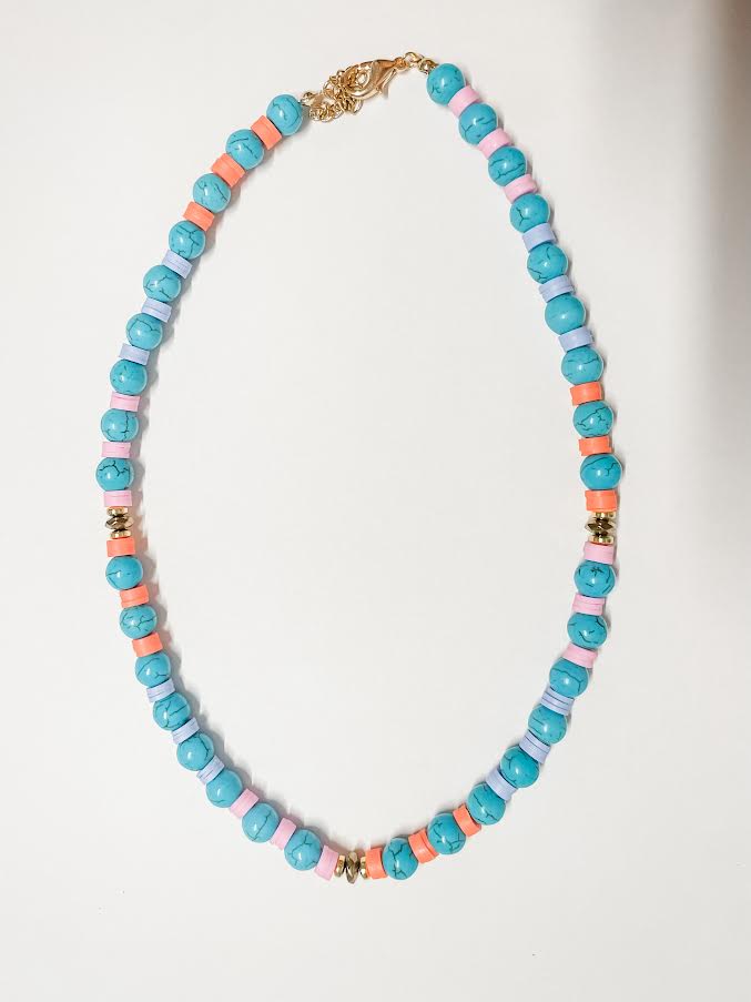TURQUOISE COLORFUL MIX NECKLACE