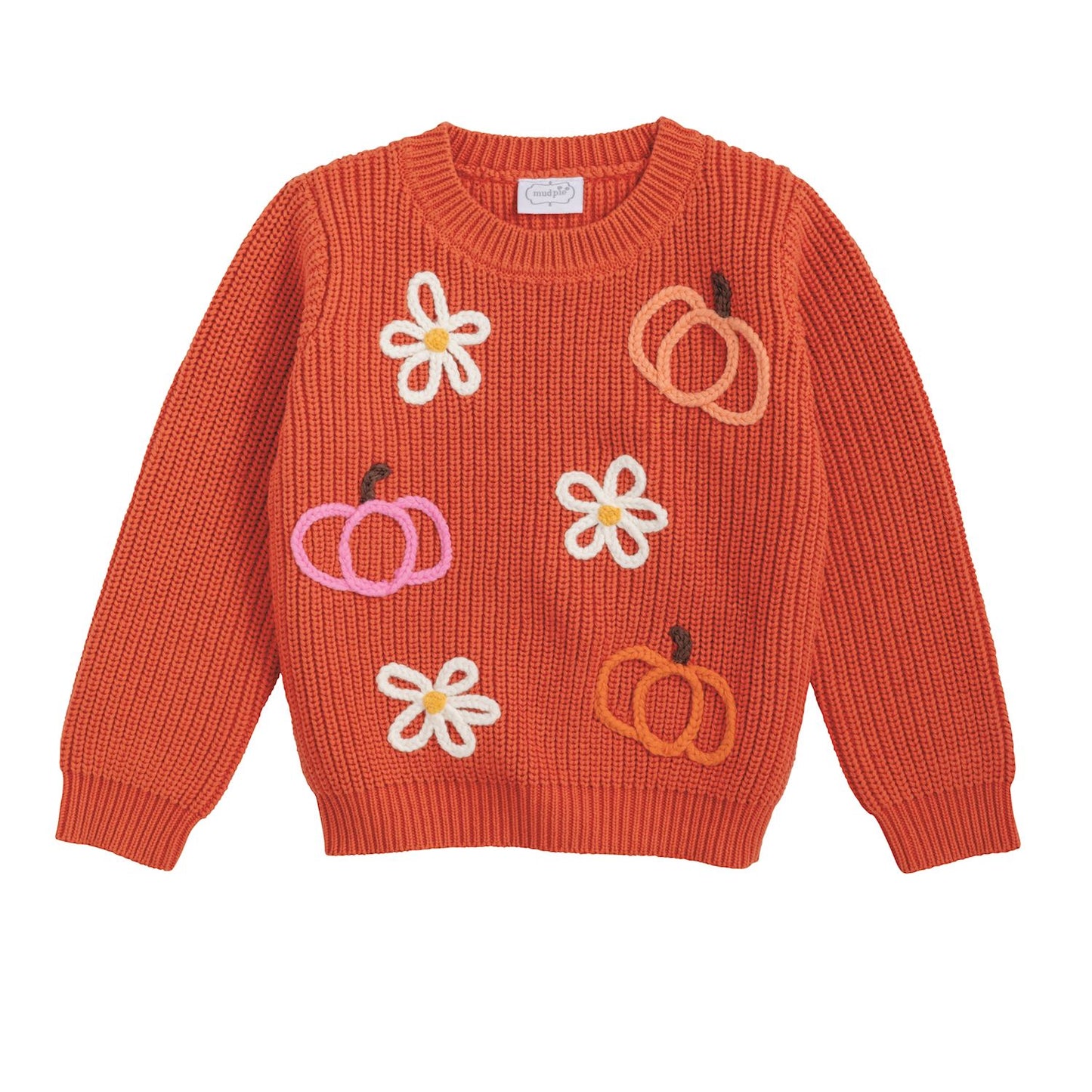 PUMPKIN FLORAL SWEATER
