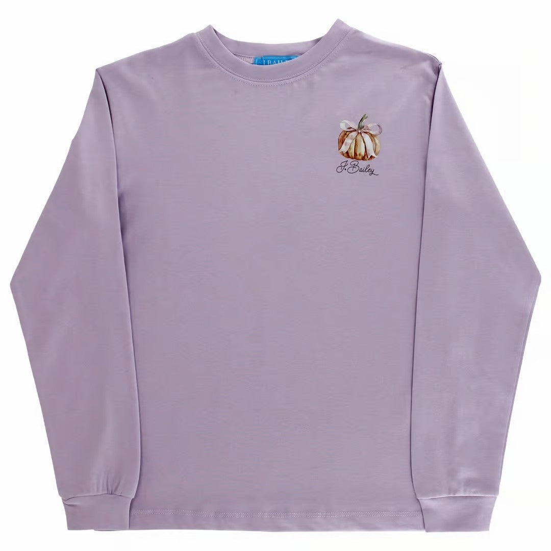 GIRLS LOGO TEE - LAVENDER PUMPKIN