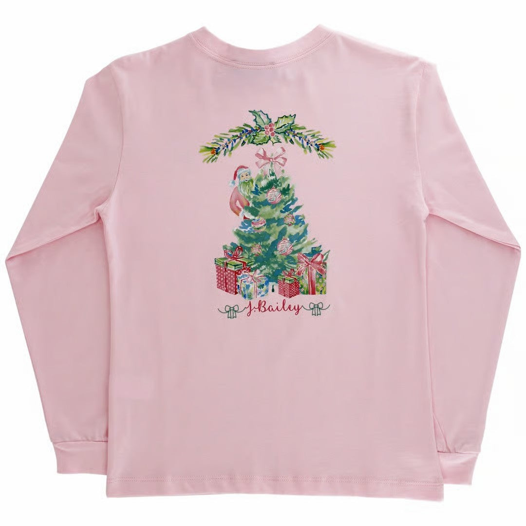 GIRLS LOGO TEE - PINK TREE