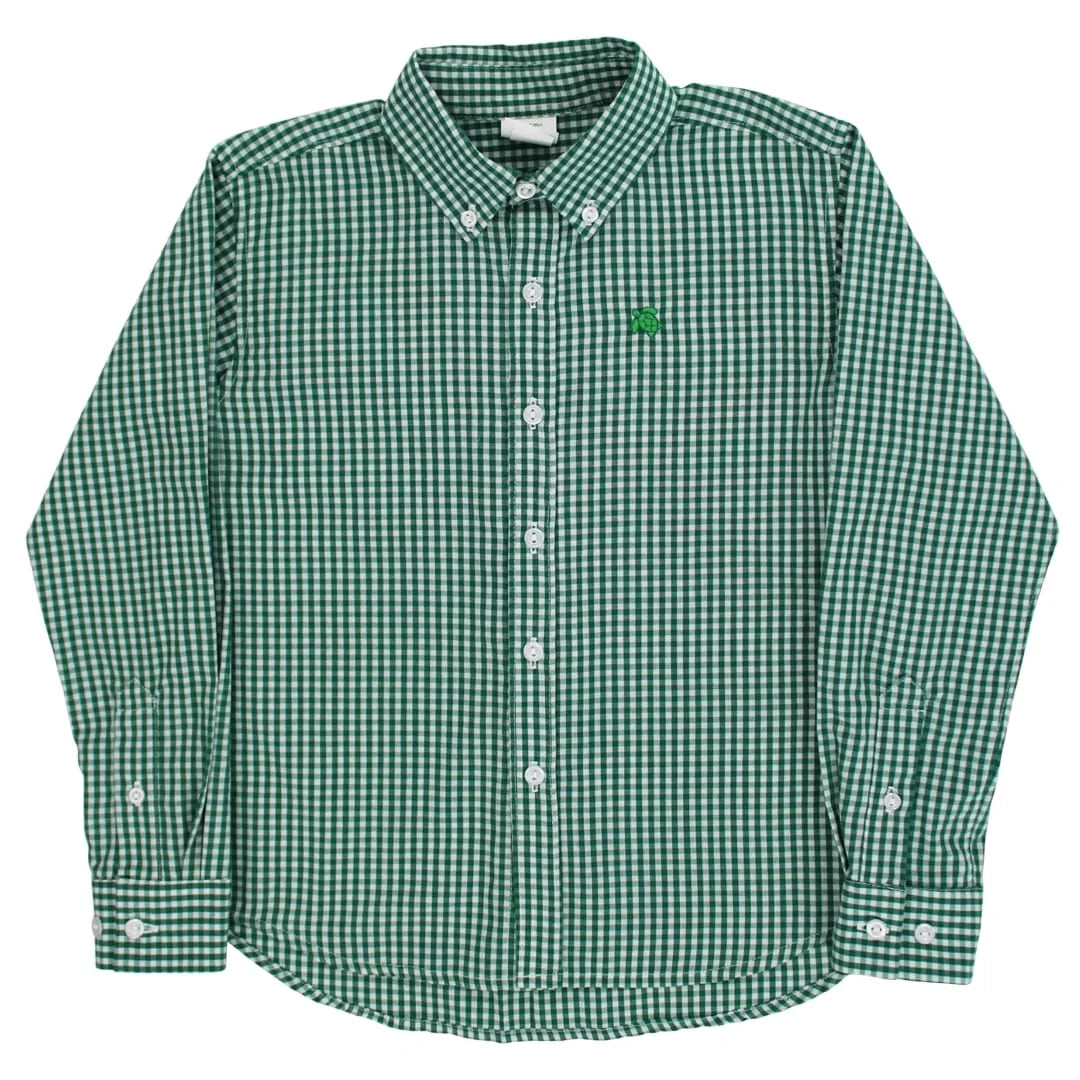 ROSCOE BUTTON DOWN SHIRT - KELLY CHECK