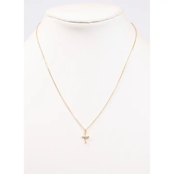 BELIEF CROSS NECKLACE - GOLD