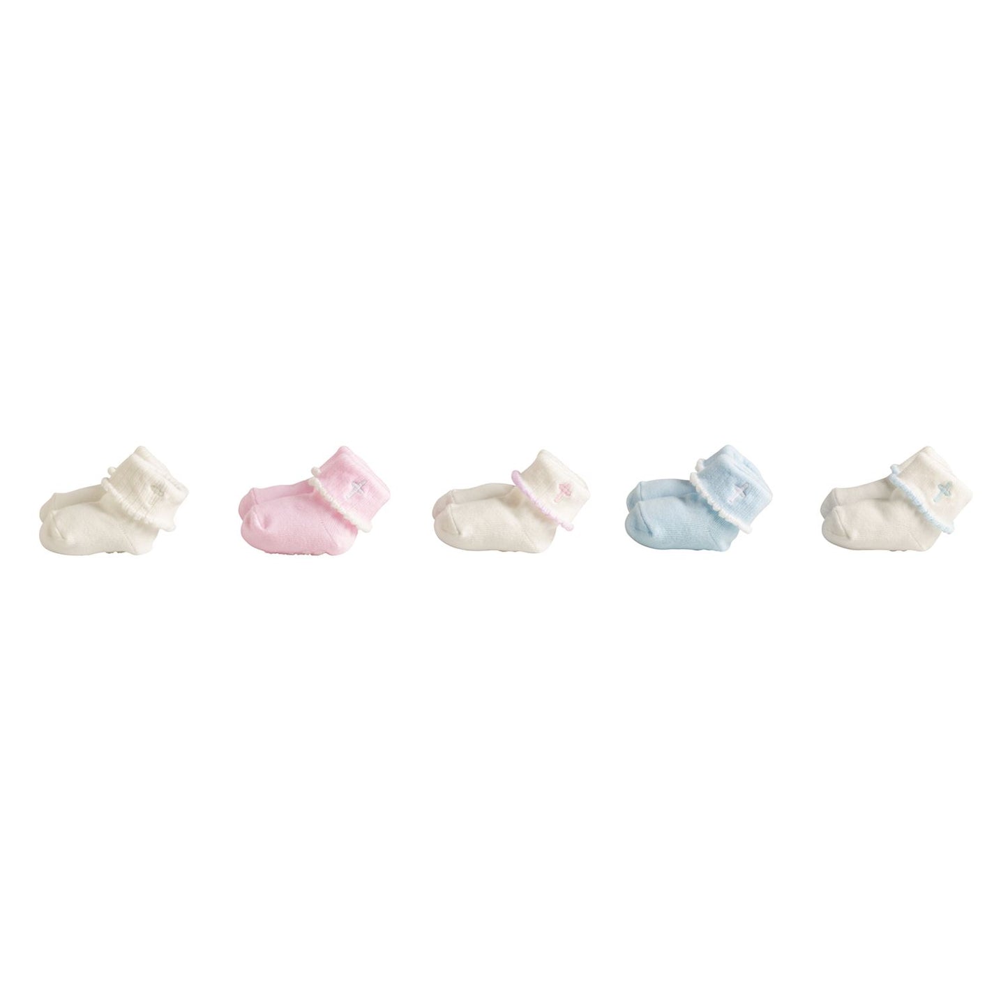 CROSS FOLD OVER SOCKS - ASSORTED COLORS