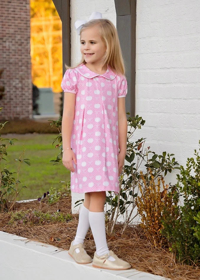 PENNY PLEAT KNIT DRSS - PINK PUMPKINS