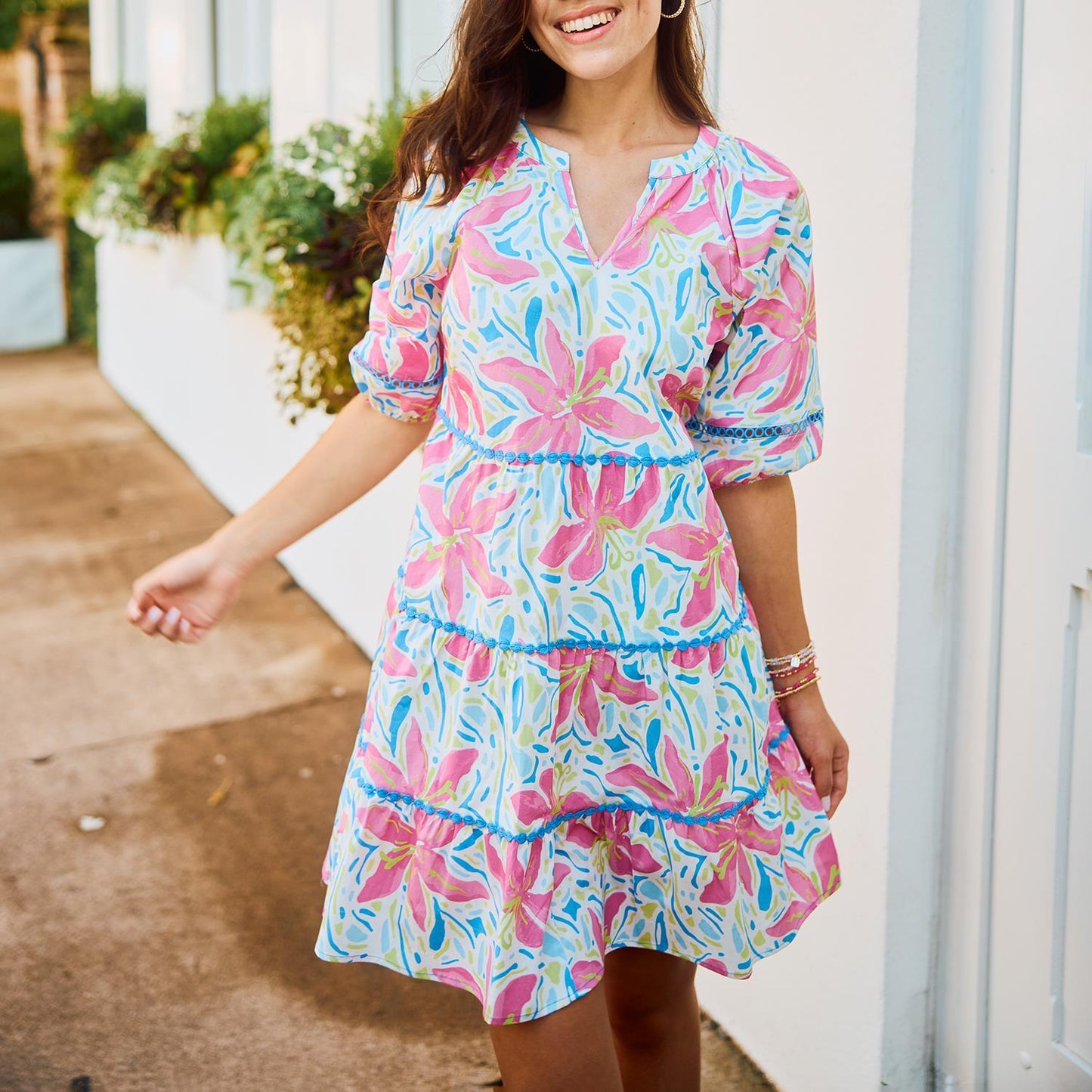 PALMER DRESS - HIBISCUS HARMONY