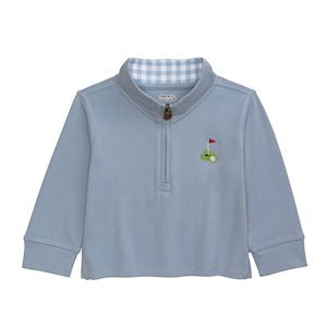 GOLF QUATER ZIP LIGHT BLUE