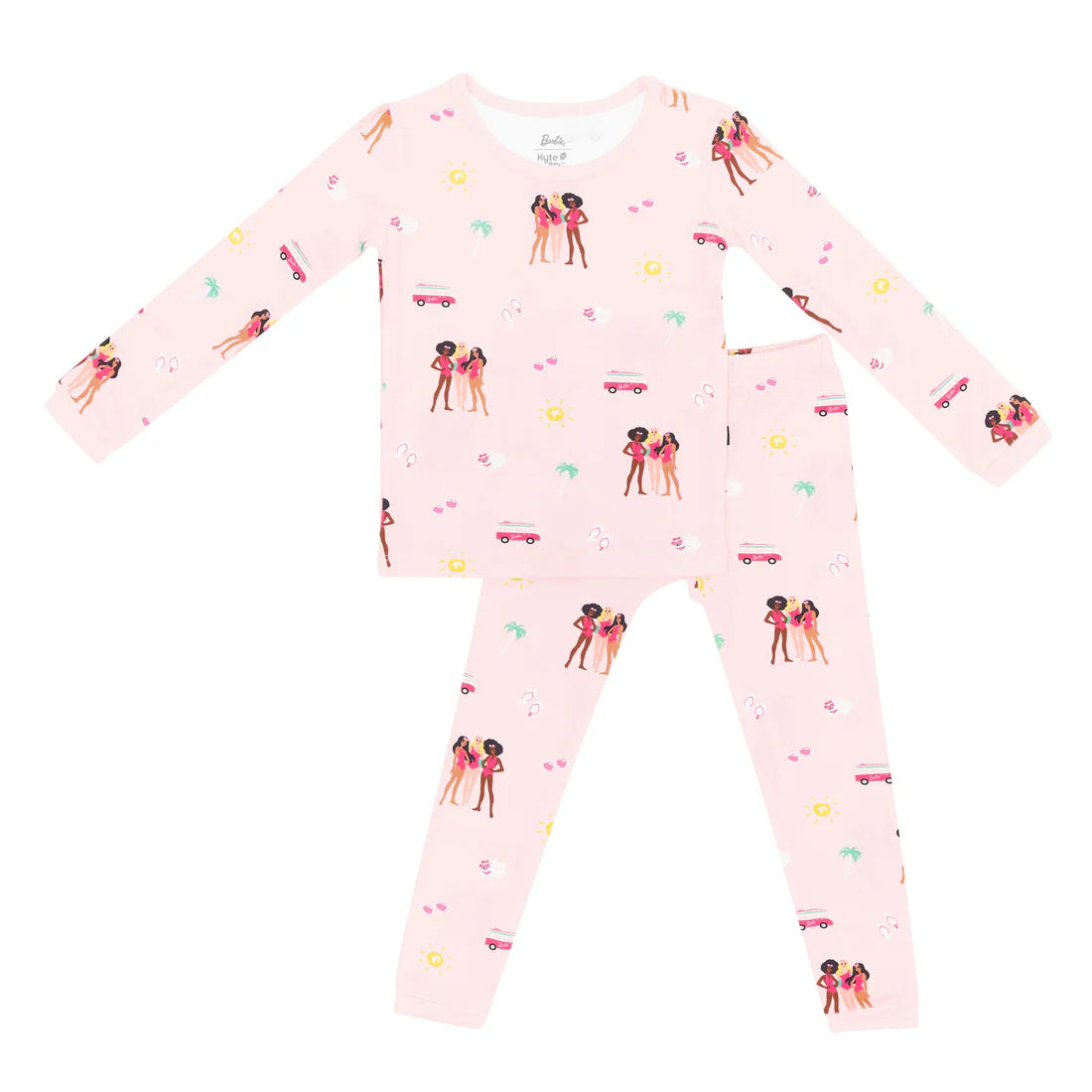 LONG SLEEVE PAJAMAS IN BARBIE BEACH