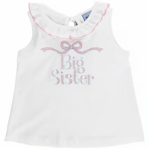 KNIT BIG SISTER TEE - WHITE