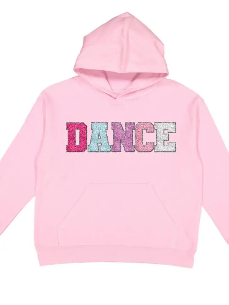 KIDS DANCE PATCH HOODIE - PINK