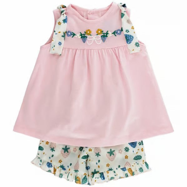 STRAWBERRY PATCH SHORT SET