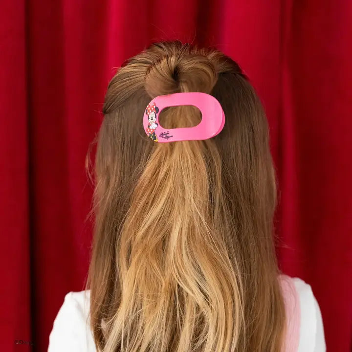DISNEY MINNIE MOUSE FLAT ROUND HAIR CLIP - SMALL