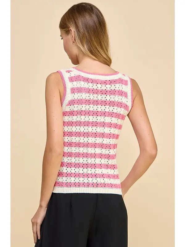 STRIPED TOP - PINK
