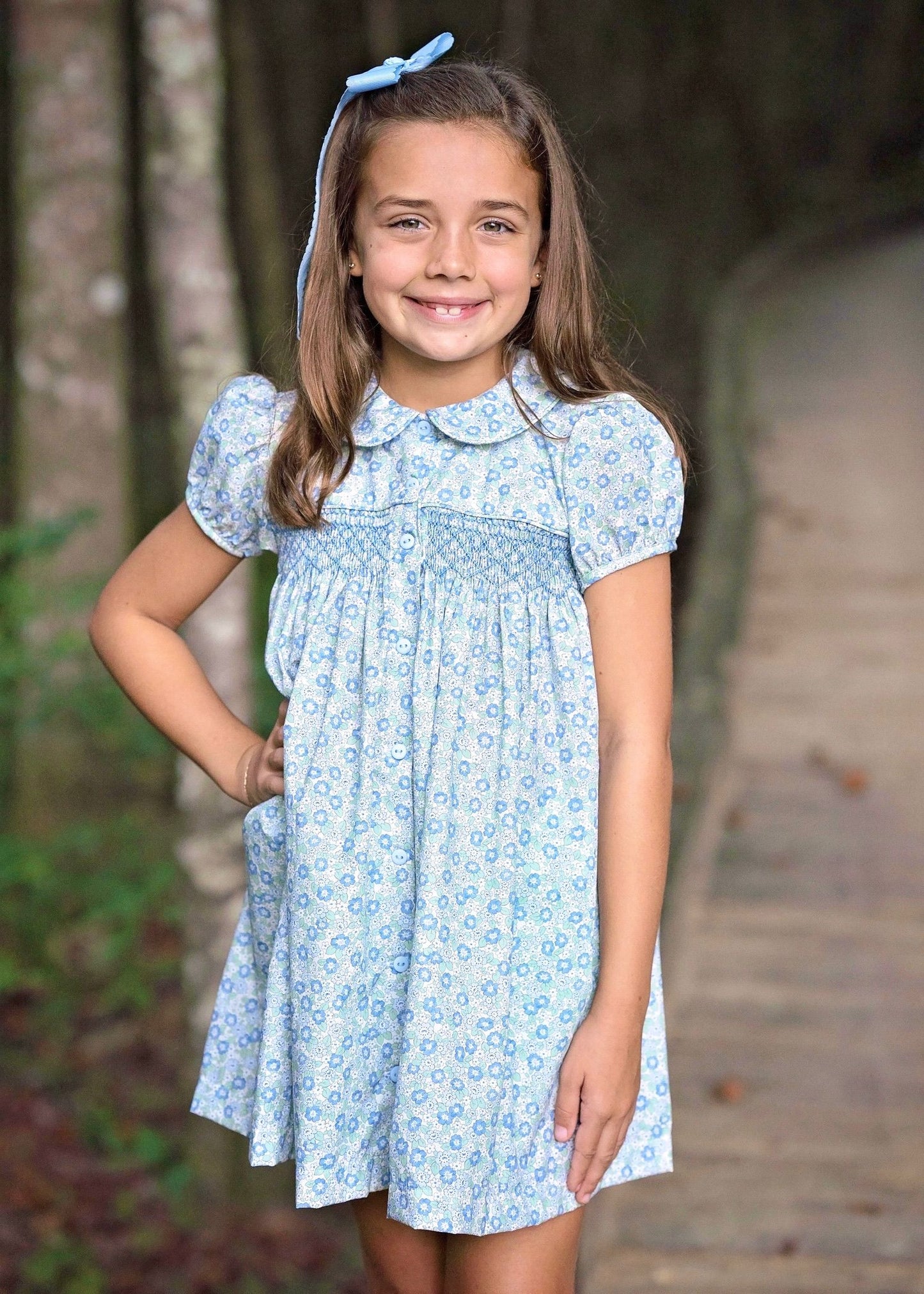SMOCKED DRESS - ELLA FLORAL
