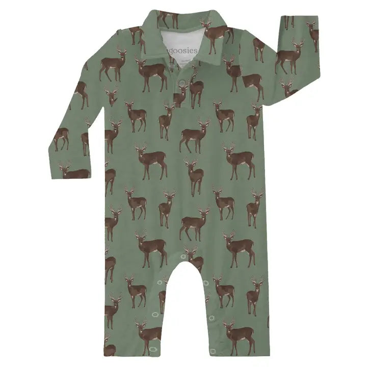 DEER LS POLO ROMPER