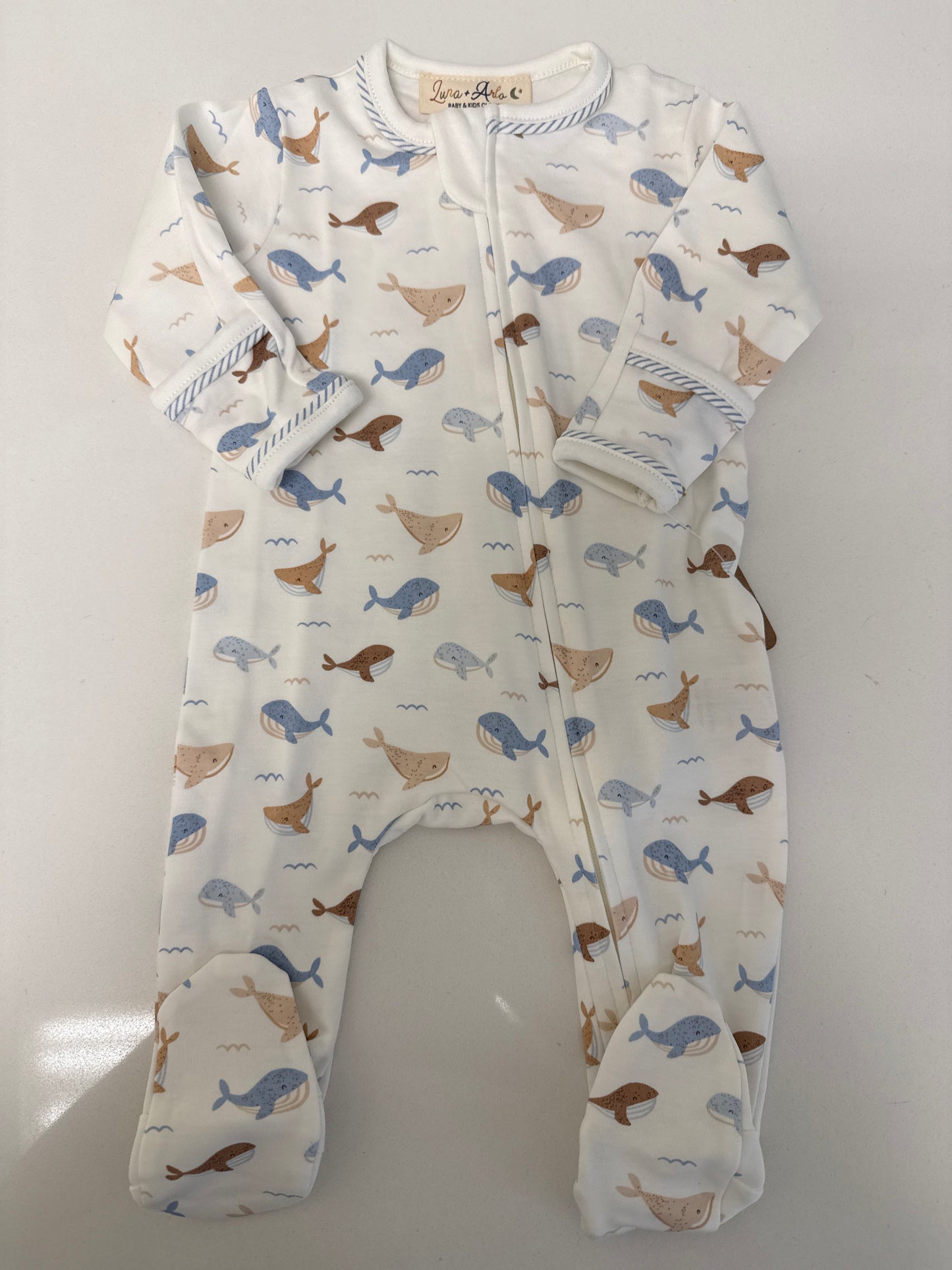 WHALE TALES FOOTIE - IVORY