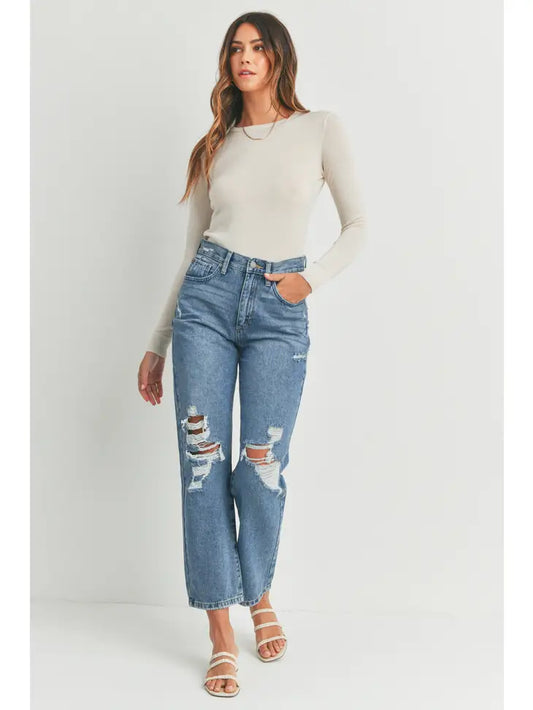 HIGH RISE DAD JEANS