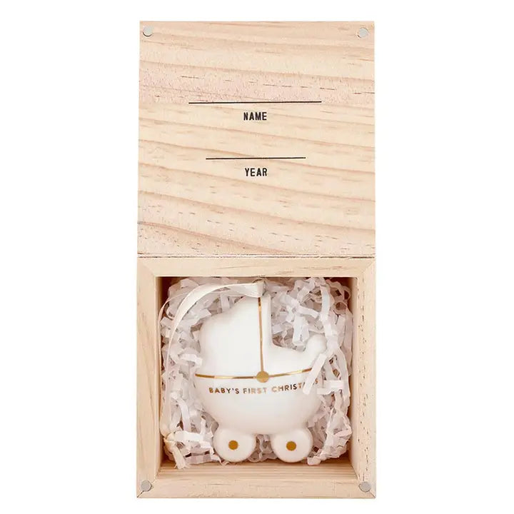 BABY'S FIRST CHRISTMAS ORNAMENT - BABY CARRIAGE