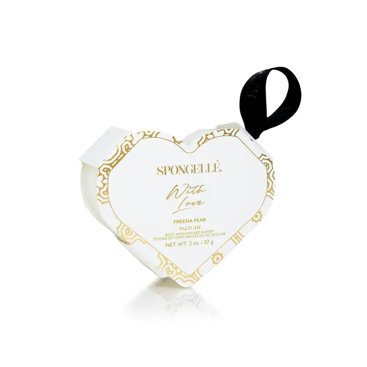 WITH LOVE HEART BUFFER - FREESIA PEAR