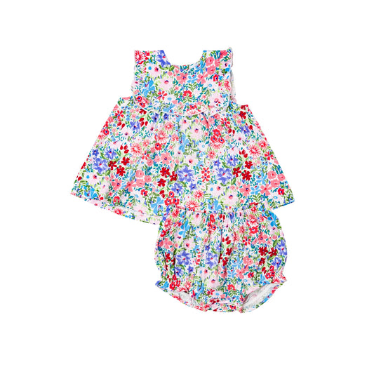 RUFFLE TOP AND BLOOMER SET - LONDON FLORAL