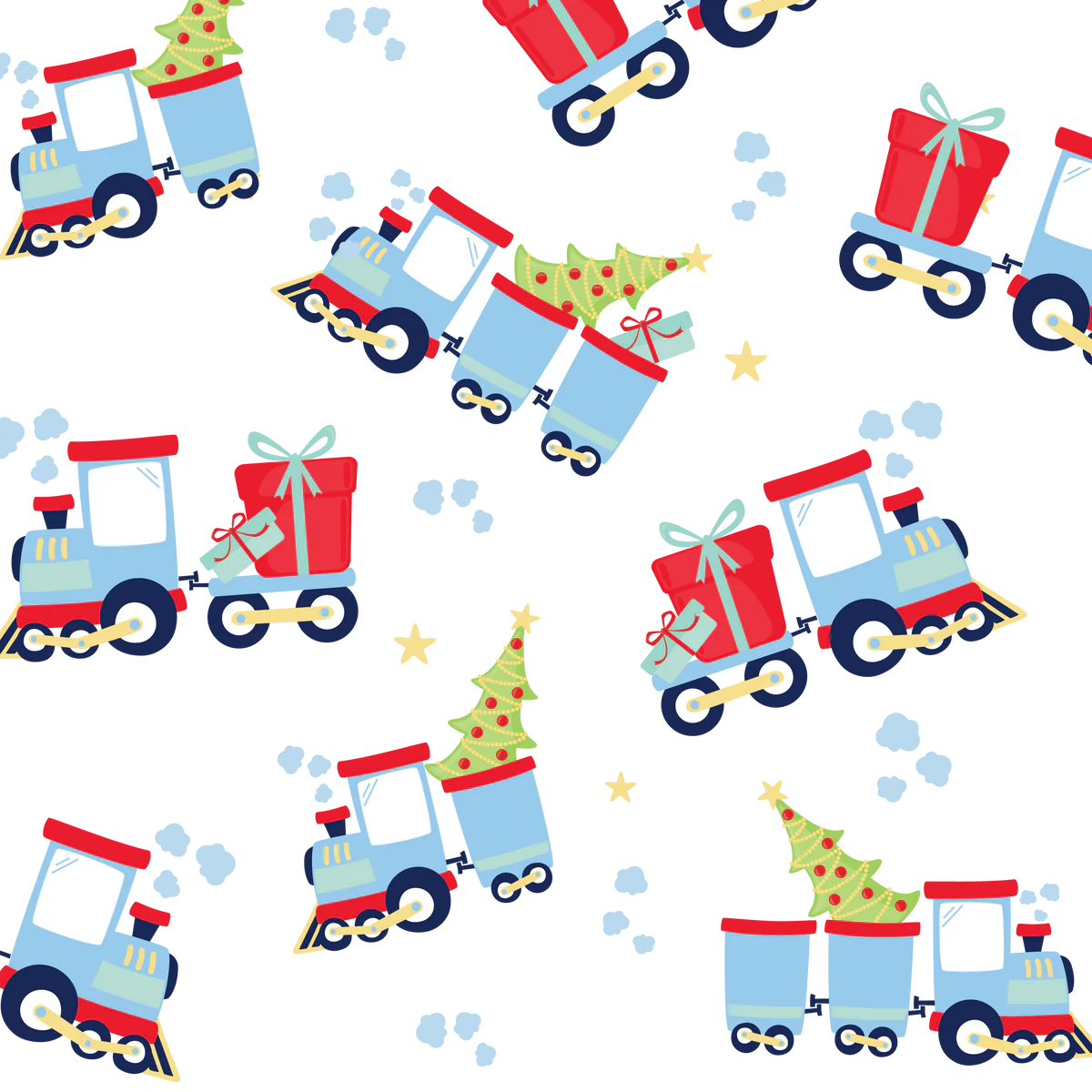 SWEET PEA PJ SET - ALL ABOARD, RIDGELAND RED MINIGINGHAM