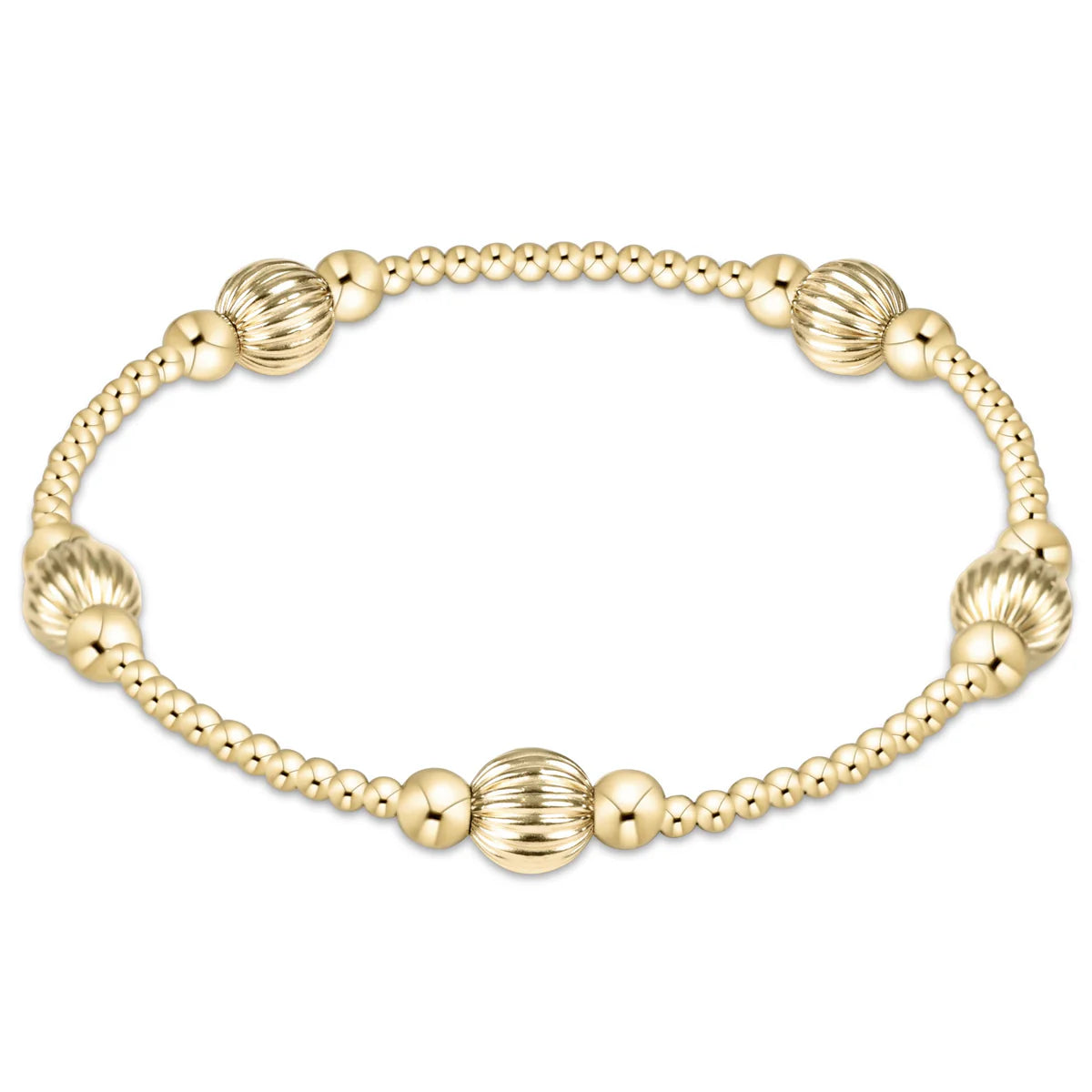 PURPOSE DIGNITY 6MM BEAD BRACELET - GOLD