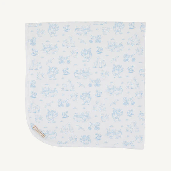 BABY BUGGY BLANKET - SIR PROPER SWEET ARRIVAL BEALE STREET BLUE