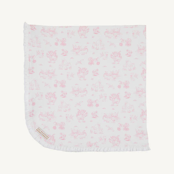BABY BUGGY BLANKET - SIR PROPER SWEET ARRIVAL HAMPTONS HOT PINK
