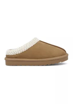 DOWNEE GIRLS SLIPPER - CHESTNUT