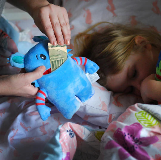 BLUE 8" TOOTH PILLOW