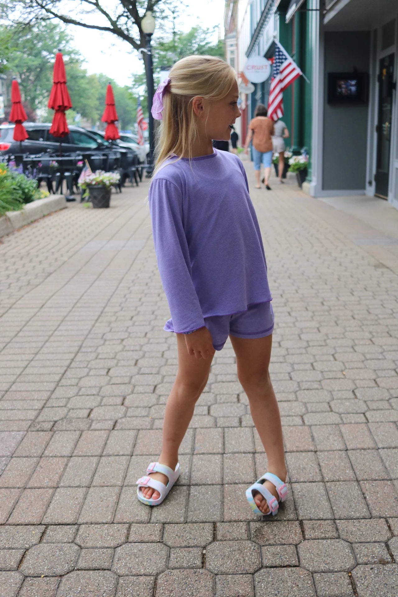 LILAC LETTUCE EDGE LONG SLEEVE
