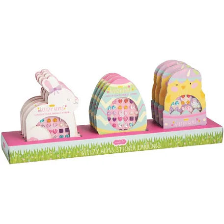 EASTER GLITZY GEMS STICK-ON EARRINGS