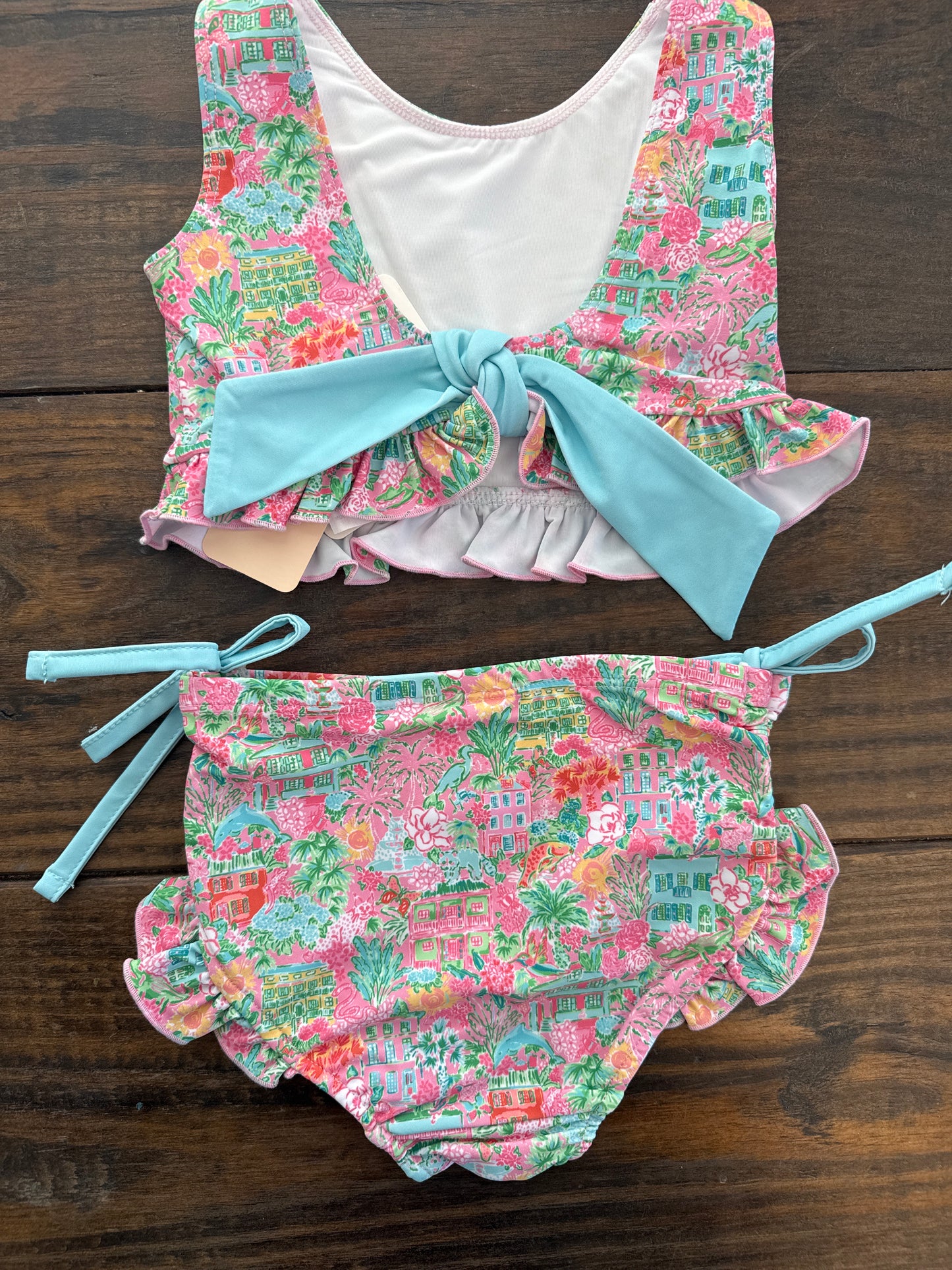 CHARLESTON PRINT 2 PC SWIMSUIT