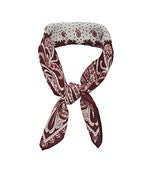 PAISLEY PRINT SCARF - BURGUNDY