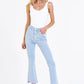 SUPER HIGH RISE CROPPED FLARE JEANS - SKY
