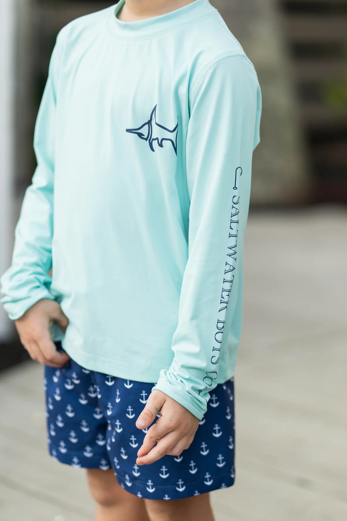 TYBEE RASHGUARD - AQUA